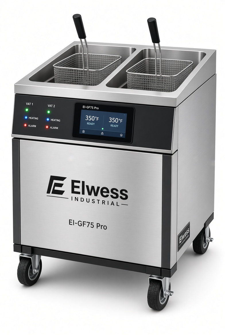 Elwess Industrial – Commercial Gas Fryer Model: EI-GF75 Pro